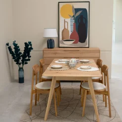 Table à manger extensible en bois massif Suède – VESKOR