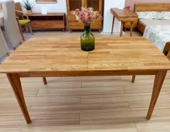Table à manger extensible en bois massif de chêne Monty - NordicStory