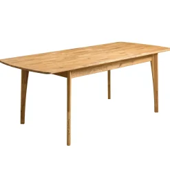 Table à manger extensible en bois massif de chêne Monty - NordicStory
