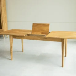 Table à manger extensible en bois massif de chêne Monty - NordicStory