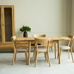 Table à manger extensible en chêne massif Mini 1 - NordicStory