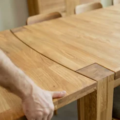 Table à manger extensible en bois massif de chêne Balder - VESKOR