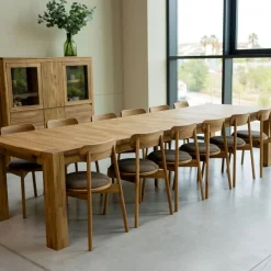 Table à manger extensible en bois massif de chêne Balder - VESKOR