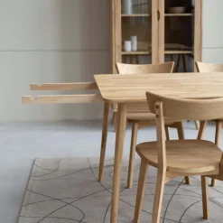 Table à manger extensible en bois massif de chêne Malmo 2 - VESKOR