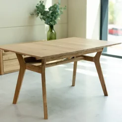 Table à manger extensible en bois massif de chêne Harold - NordicStory
