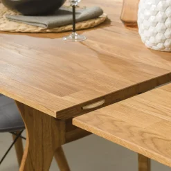 Table à manger extensible en bois massif de chêne Harold - NordicStory