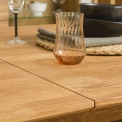 Table à manger extensible en bois massif de chêne Harold - NordicStory