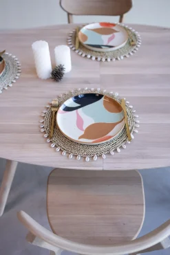 Table à manger extensible en bois massif de chêne Carmen - NordicStory