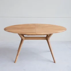 Table à manger extensible en bois massif de chêne Carmen - NordicStory