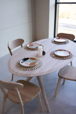 Table à manger extensible en bois massif de chêne Carmen - NordicStory