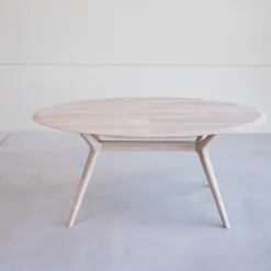 Table à manger extensible en bois massif de chêne Carmen - NordicStory