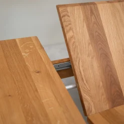 Table à manger extensible en bois massif de chêne Genève - NordicStory
