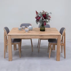 Table à manger extensible en bois massif de chêne L2 - NordicStory