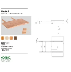 Table à manger extensible en chêne massif Mauritz 1 - NordicStory