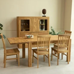 Table à manger extensible en chêne massif Mauritz 1 - NordicStory