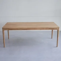 Table à manger extensible en bois massif de chêne Bergamo - NordicStory