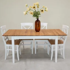 Table à manger extensible en bois massif Lausanne - VESKOR