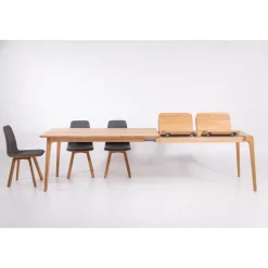 Table à manger extensible en bois massif TOKIO - KARPIS