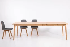 Table à manger extensible en bois massif TOKIO - KARPIS