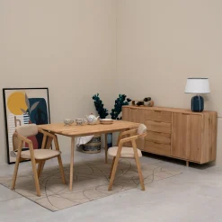 Table à manger fixe en bois massif Suède - VESKOR