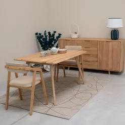 Table à manger fixe en bois massif Suède - VESKOR