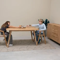 Table à manger fixe en bois massif Suède - VESKOR