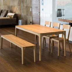 Table à manger fixe en bois massif CREATIV - KARPIS