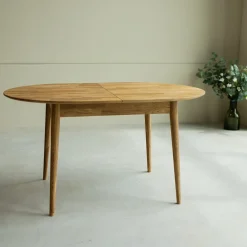 Table à manger ovale extensible en chêne massif Escandi 2 - NordicStory