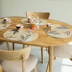 Table à manger ovale extensible en chêne massif Escandi 2 - NordicStory