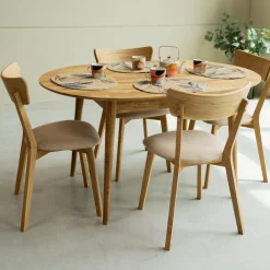 Table à manger ovale extensible en chêne massif Escandi 2 - NordicStory