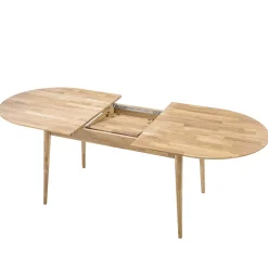Table à manger ovale extensible en chêne massif Escandi 2 - NordicStory