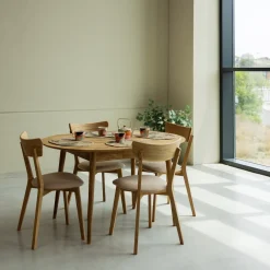 Table à manger ovale extensible en chêne massif Escandi 2 - NordicStory