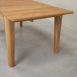 Table à manger rectangulaire extensible en bois massif de chêne Kodama - VESKOR