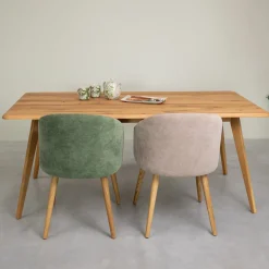 Table à manger rectangulaire en chêne massif Genève - NordicStory