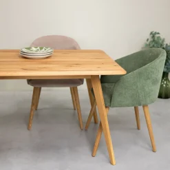 Table à manger rectangulaire en chêne massif Genève - NordicStory