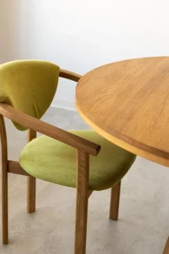 Table à manger ronde extensible en chêne massif MOBY - NordicStory