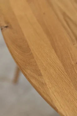 Table à manger ronde extensible en chêne massif MOBY - NordicStory
