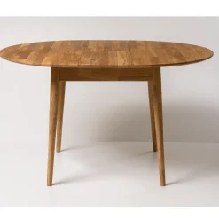 Table à manger ronde extensible en chêne massif Escandi 3 - NordicStory