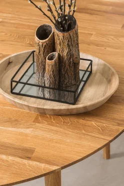 Table à manger ronde extensible en chêne massif Escandi 3 - NordicStory