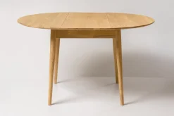 Table à manger ronde extensible en chêne massif Escandi 6 - NordicStory