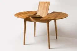 Table à manger ronde extensible en chêne massif Escandi 6 - NordicStory