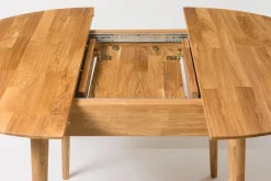 Table à manger ronde extensible en chêne massif Escandi 6 - NordicStory