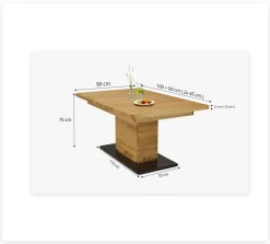 Table basse en bois massif de chêne Bremen - NordicStory