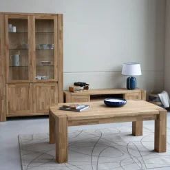 Table basse en bois massif de chêne Balder - VESKOR