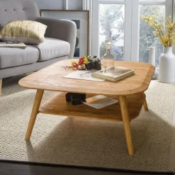 Table basse en chêne massif Escandi 4 - NordicStory
