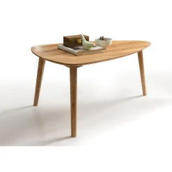 Table basse gigogne en bois massif de chêne Escandi 2 - NordicStory