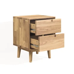 Table de chevet en bois massif de chêne Escandi - NordicStory