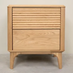 Table de chevet en bois massif de chêne Oxford 2 - NordicStory
