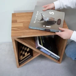 Table de chevet en bois massif de chêne Danemark – NordicStory