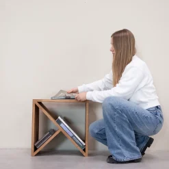 Table de chevet en bois massif de chêne Danemark – NordicStory